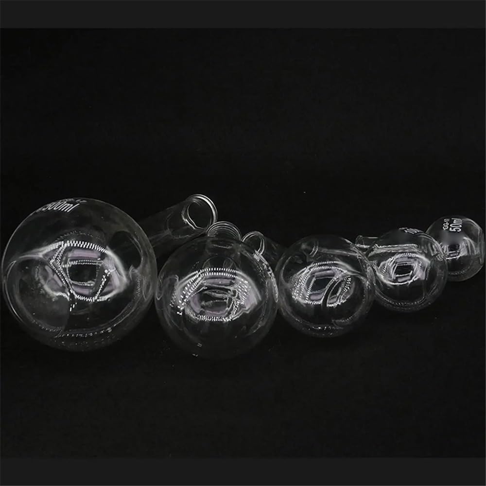 Cristalería de Laboratorio Matraz de fondo plano largo de vidrio borosilicato de 50/100/150/250/500/1000/2000 ml con termoestabilidad(2000ml)