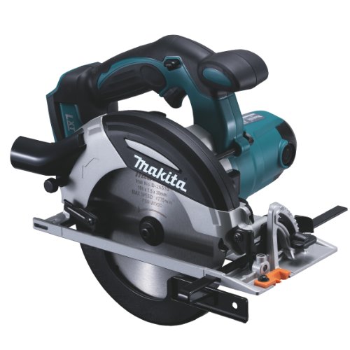 Makita Akku-Handkreissäge 66 mm, 18 V im Makpac ohne Akku/Ladegerät DHS630ZJ Schwarz, Blau 14 x 260 mm – Bild 3