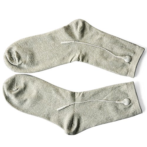 Pair of Conductive Fiber TENS/EMS Electrode Gloves & Massage Kneepads & Massage Socks With 6pcs Adapter Lead Wires For TENS/EMS Machine For Physical Therapy - Image 4