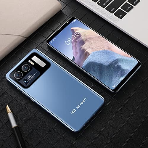 Sim Free Mobile Phones Unlocked, Basic Android Phones, 5.5 Inch IPS Touchscreen, 5MP+2MP Dual Cameras, 2800mAh,Wifi, Bluetooth, GPS Cell Phones (M12Uitra-Blue)