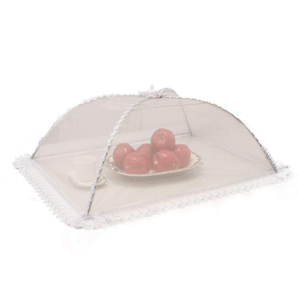 Stecto Grey 50X70cm Large Food Cover, Foldable Pop Up Fine Mesh Net Tent Kitchen Food Covers, Prevent Insect Mosquito From Flying In, For Outdoor Picnic Barbecue