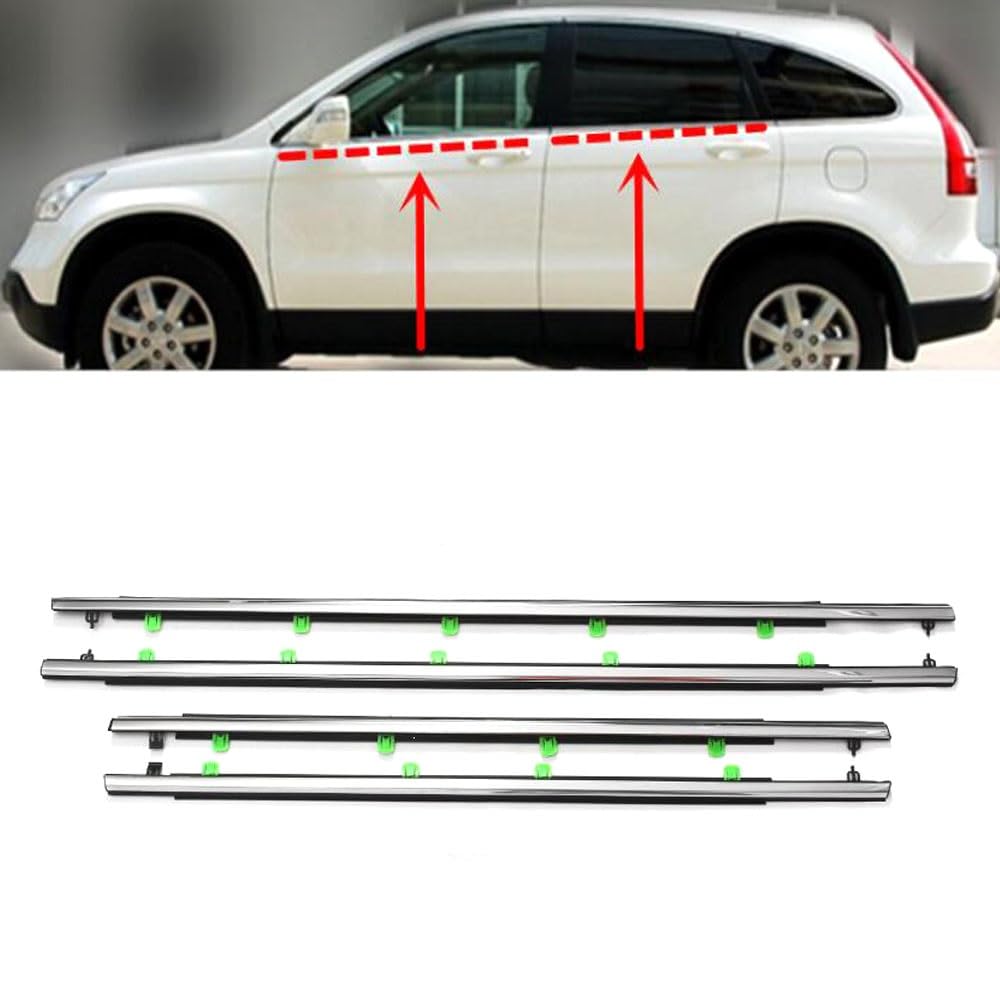Striscia Tenuta Portiera 4 Pezzi Guarnizioni Finestrini Auto Modanature Esterne Per CRV Per CR-V 2007-2011 2012-2015 Guarnizioni(2017-2021)