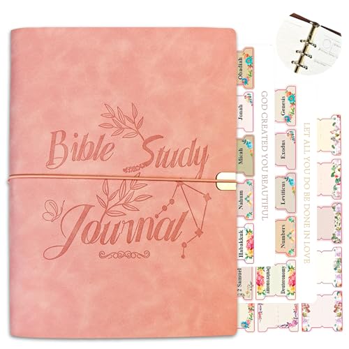 Journal de prière pour notes de la Bible, cadeau religieux idéal en rose
