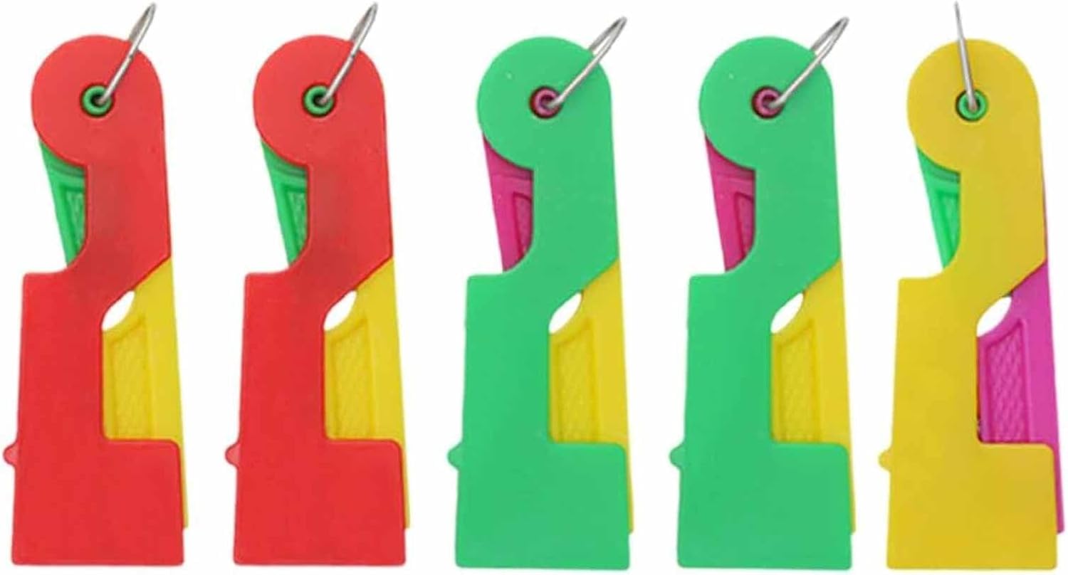 Automatic Needle Threader Tool, Ergonomic Quick Threading Tool for Sewing, Embroidery and Quilting - Precision Engineered Craft Accessories (5-Pack)