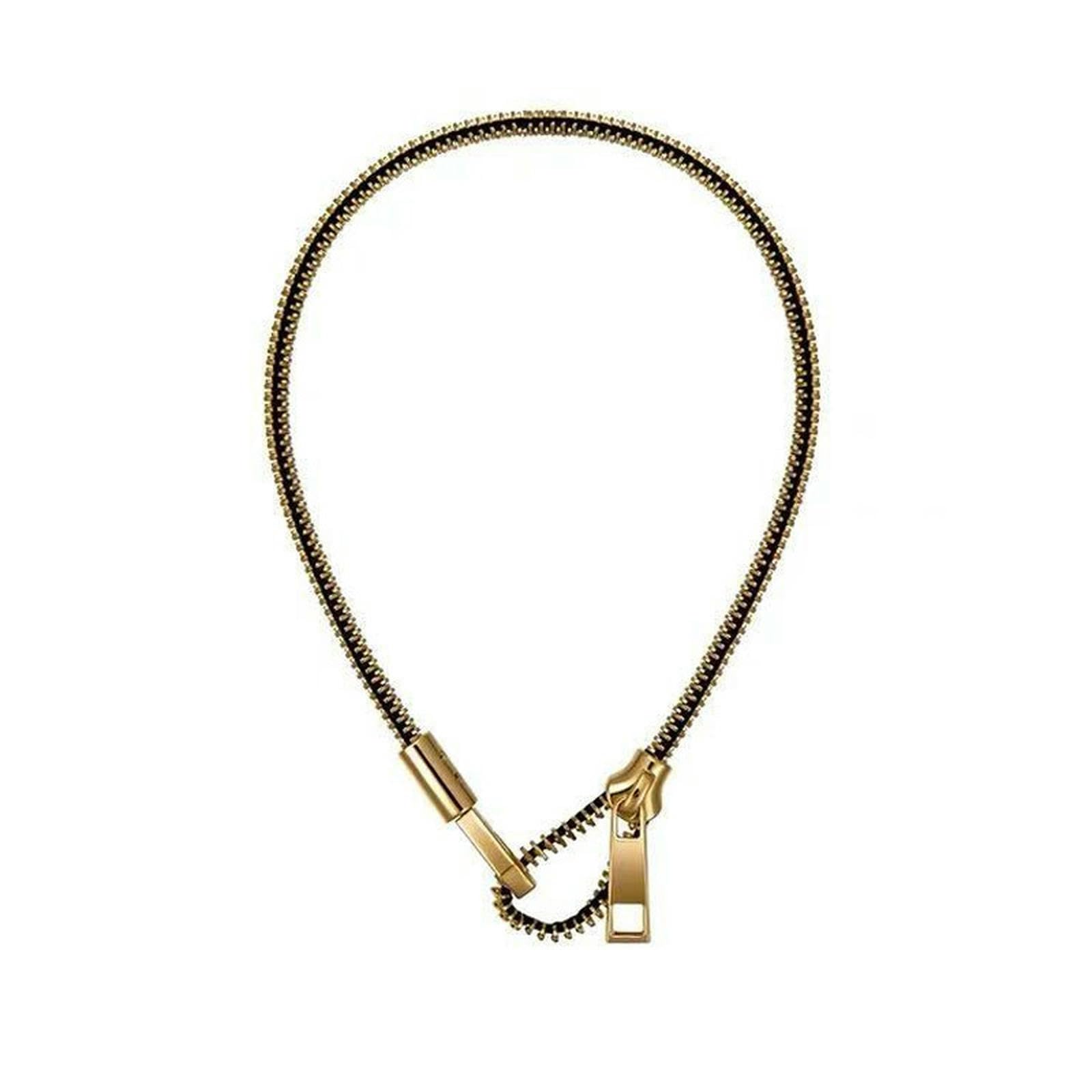 Collar personalizado de clavícula con cremallera para hombre y mujer
