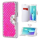 Jesiya Luxury Bling Bowknot Crystal Diamond Wallet Flip Case Cover Wallet Case for Apple iPhone 6 plus/ 6s plus 5.5inch