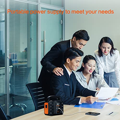 Portable Power Station, 155Wh 42000mAh Outdoor Solar Generator with 110V/150W(Peak 200W) AC Outlet and USB-C PD(30W) Port, Power Supply for Outdoor Camping RV Trip, Home Emergency Outage - Image 6