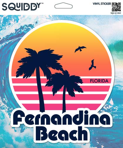 Squiddy Fernandina Beach Florida - Vinyl Sticker (7