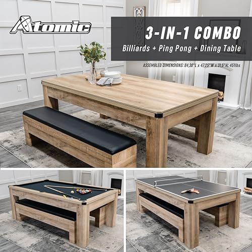 Atomic G05302W-TAN Hampton 3-In-1 Combo Table thumb #1