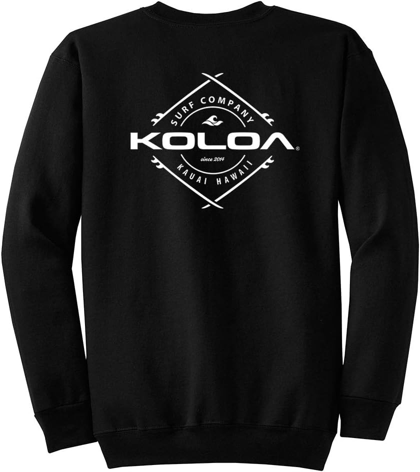 Koloa Surf Mens Diamond Boards Logo Crewneck Sweatshirts in Sizes S-5XL