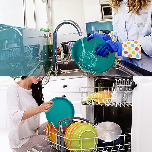 Lollanda -Futternapf für Katzen-3er Set,Silikon Futterschale,Trinkschale oval,Silikonnapf breit für Trockenfutter und Nassfutter (Dunkelgrün)