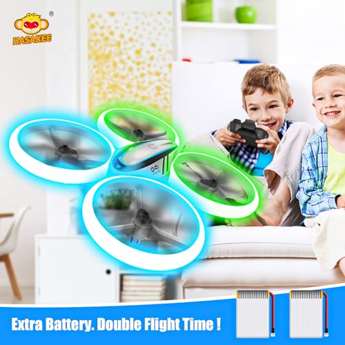 Image of Q9s Drones for Kids,RC Drone with Altitude Hold and Headless Mode,Quadcopter with Blue&Green Light,Propeller Full Protect,2 Batteries and Remote Control,Easy to fly Kids Gifts Toys for Boys and Girls