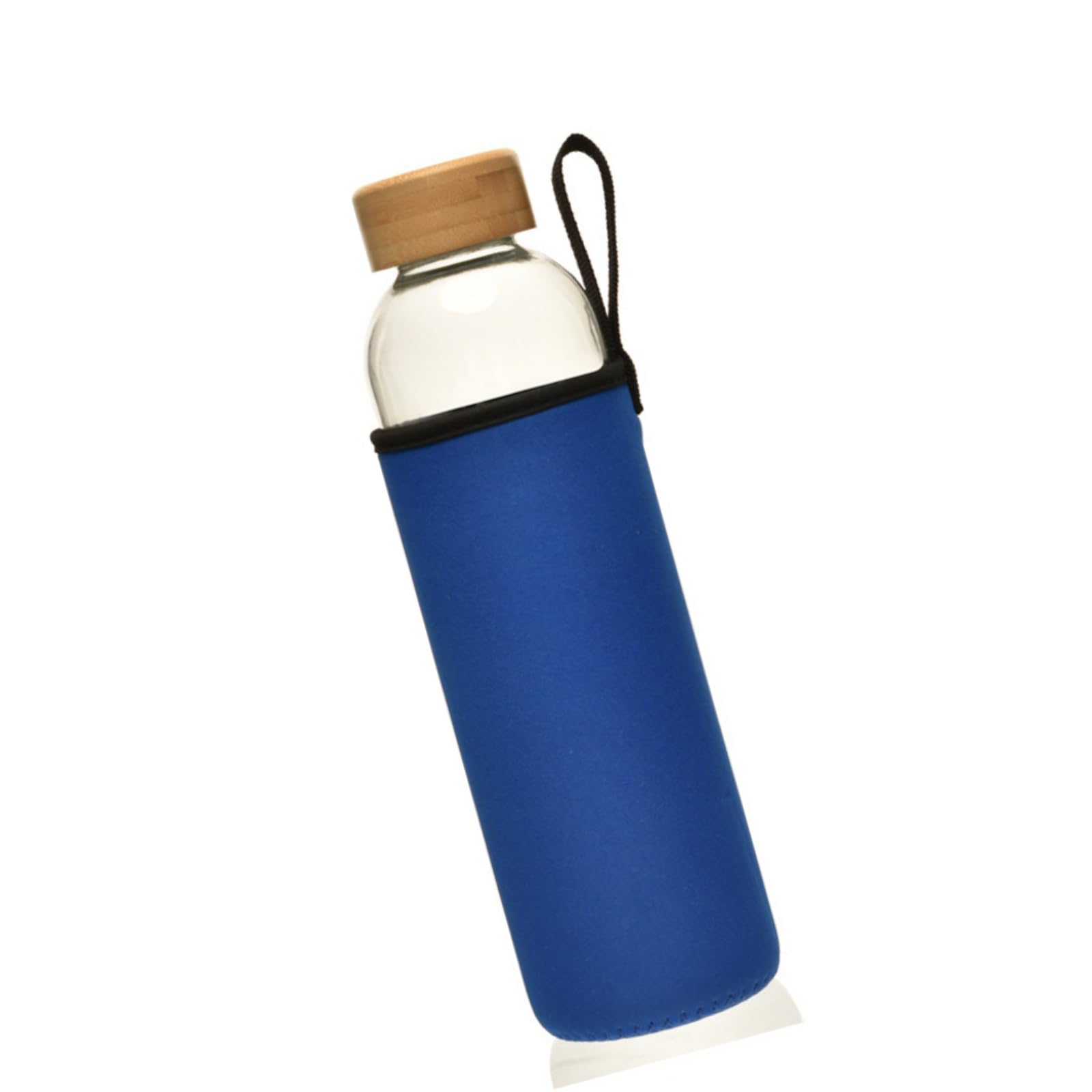 ZBIianxer 750ml Glass Water Bottle with Cover and Nonrust Steel Infuser Temperature Resistant Glass Cover
