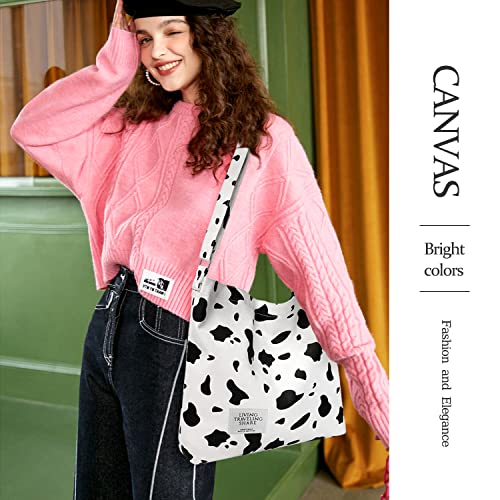 Image of Canvas Tote Bag with External Pocket Design, Stylish Appearance, Adjustable Shoulder Strap