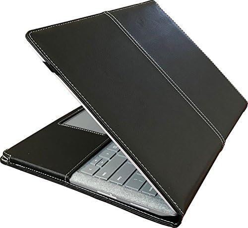 Black PU Leather Case for ASUS C302CA Serie Chromebook Flip 12.5-inch Touchscreen Convertible Chromebook,