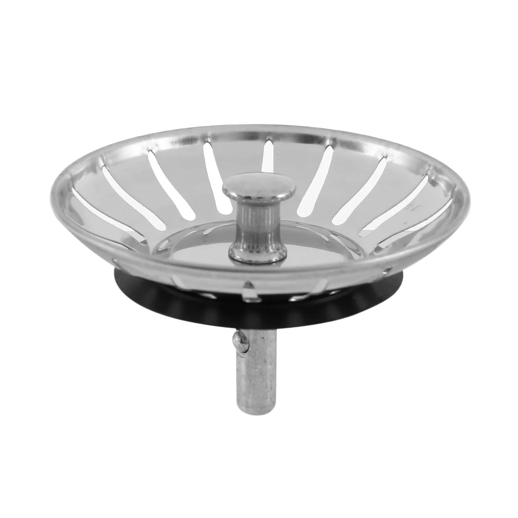 Fit for Stainless Steel Kitchen Sink Strainer - 80mm Replacement Waste Drain Plug & Leach Basket