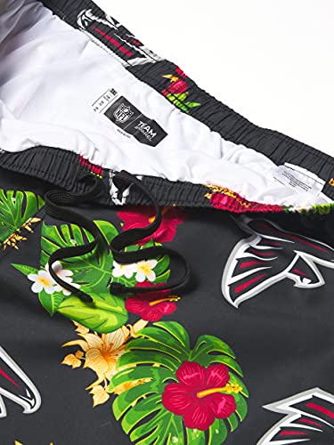 Image of FOCO NFL Mens NFL Team Logo Floral Hawaiian Swim Suit Trunks