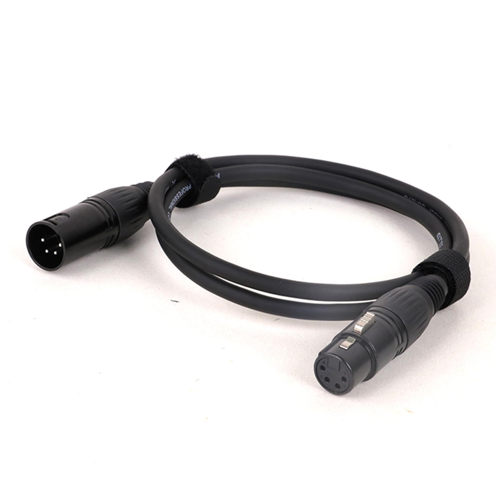 Cavo di prolunga audio for cuffie, con connettori colorati, bilanciato XLR maschio a 4 pin a XLR femmina a 4 pin, da 0,29 M a 15 M(BK-BK,5m)