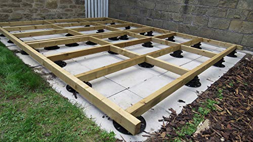 Piédestaux de support de plancher terrasse sur plots plastique surélevé - 7
