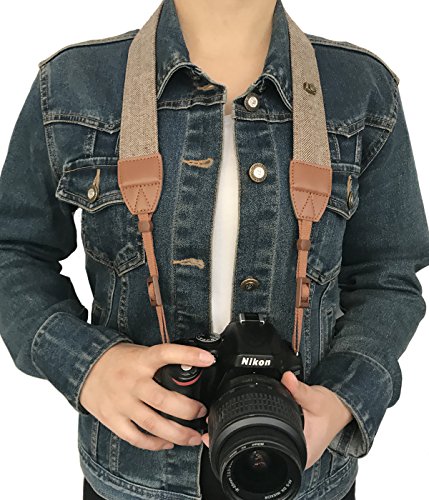 Camera Strap Neck, Adjustable Vintage Soft Camera Straps Shoulder Belt For Women /Men,Camera Strap For Nikon / Canon / Sony / Olympus / Samsung / Pentax Etc Dslr / Slr #TOP6