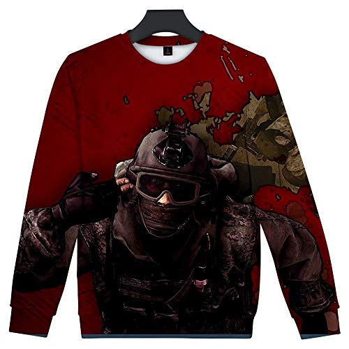 BeeUgy Borderlands 3 Chaqueta con Capucha Unisex Juego Impreso en 3D Sudadera con Capucha Cuello Redondo Sudadera con Bolsillo Borderlands 3 Juego Cosplay Traje Chaqueta Camiseta