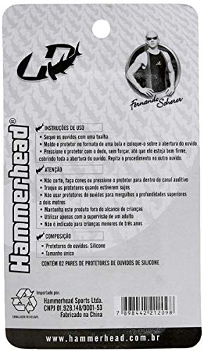 Protetor De Ouvido De Silicone - 4 Peças Hammerhead Unissex Verde Único