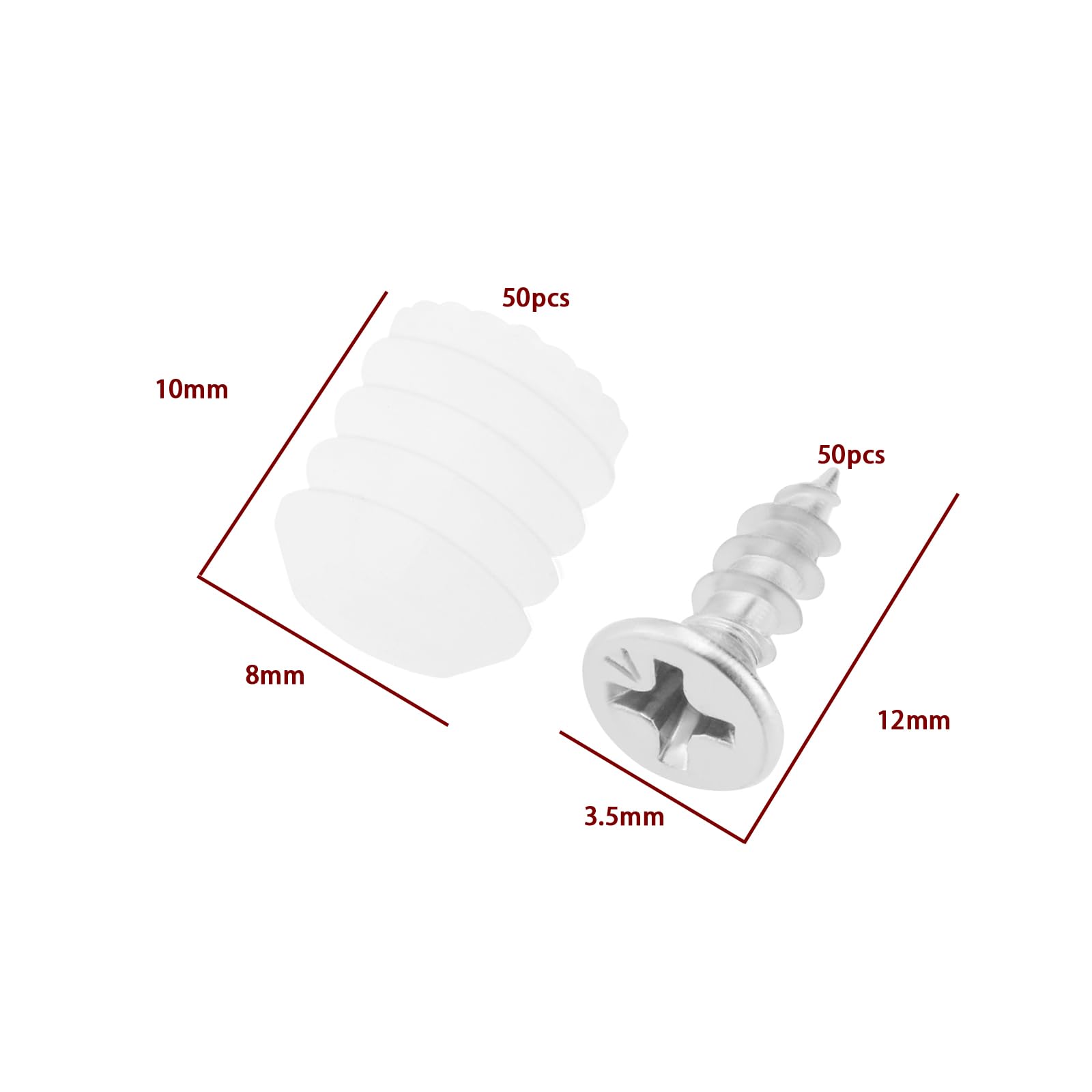 Produktbild von Sourcing Map Zugfeder 2er-Pack – 0,8mm Draht, 6mm Außen-Ø, 300mm Länge, Federstahl Mit Doppelhaken, Für Reparatur & Montage