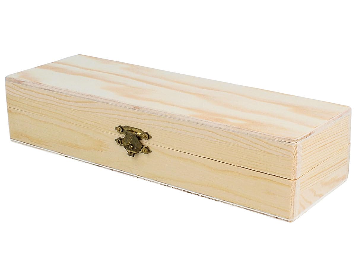 INNSPIRO Solid pine wood box rectangular 23x8x5 cm.