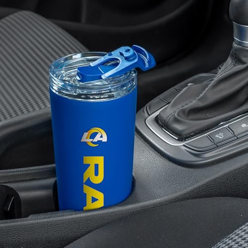 Image of Rico Industries NFL Football 24oz Stainless Steel Tumbler with Lid and Dual Functioning Lid