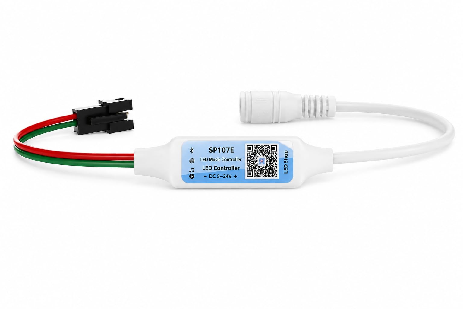 SP621E Bluetooth Music LED Controller, APP Control for WS2812B WS2811 WS2815 Addressable RGB LED Strip Lights, Sound Reactive, DC 5-24V (Pack of 1)-image-42