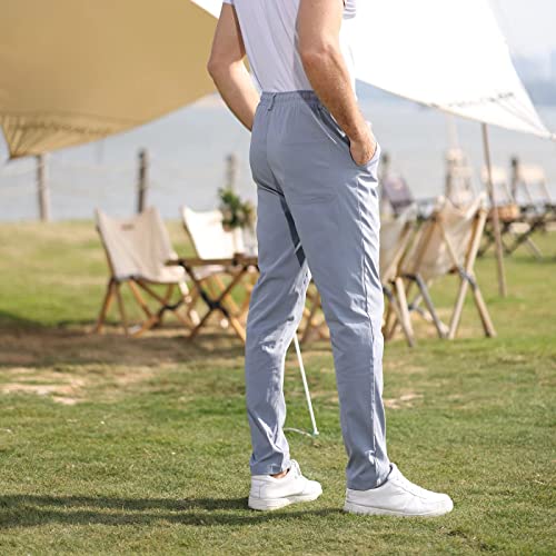 Rela Bota Mens Jogger Pants Loose Bussiness Pants Soft Stretch Chino Pant Drawstring Elastic Waist4