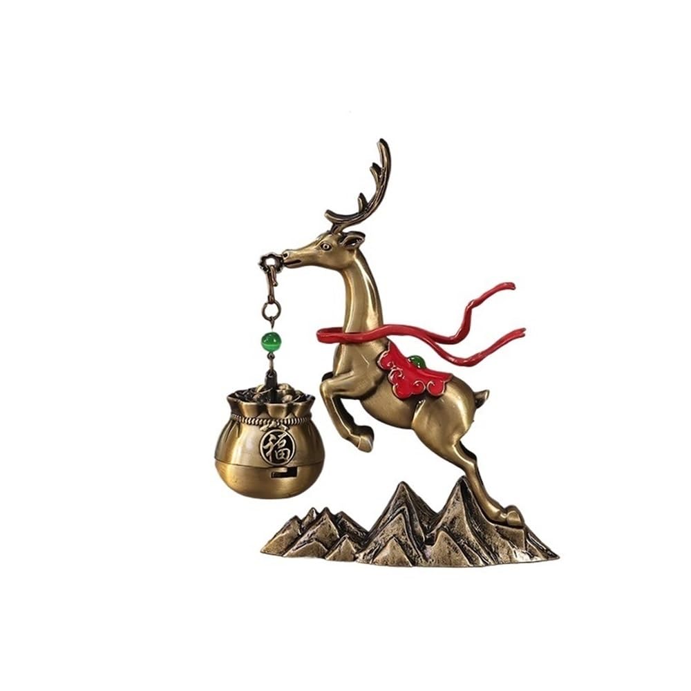 Home Indoor Hanging Small Incense Burner Retro Zinc Copper Alloy Tea Room Art Decoration Decor