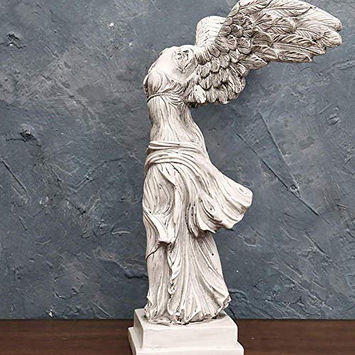 Statue de déesse grecque Victoria blanche 23cm de bureau - 5