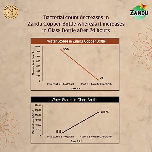 Zandu Copper Bottle - Image 3 of 5