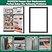 UPGRADED 242193214 Refrigerator Door Gasket Replacement Compatible with Frigidaire, Kenmore, Crosley Refrigerator Door Seal Replaces Part Number 241872512 241872514 3016410 Freezer Door Gasket (Black)