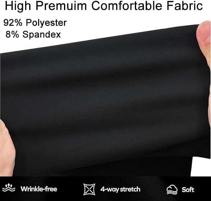 Pant Suits for Women Dressy 2025 Business Blazer and Elastic High Waist Straight Leg Pants Work 2 Piece Outfits - Image 2