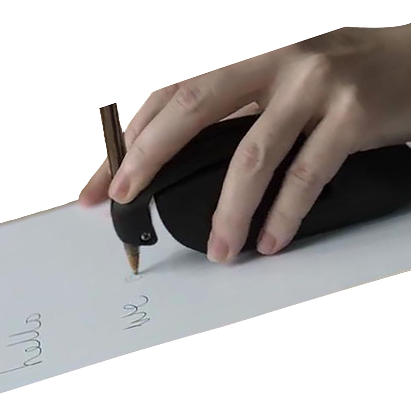 Oiyeafi Black Assistive Writing & Drawing Device - Handwriting Aid Pen Holder For Parkinson's Patients & Essential Tremors, Improve Skills