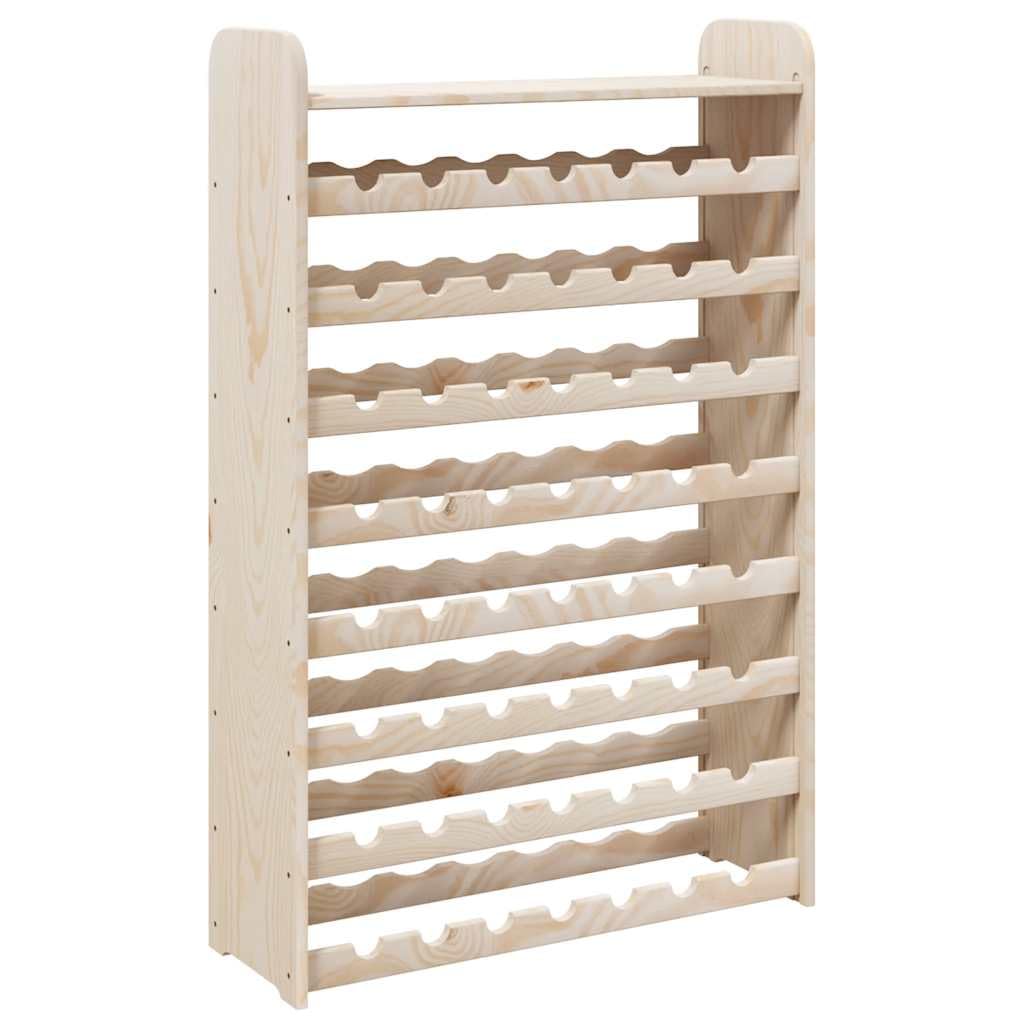 Fengshui Botellero madera maciza de pino 8 niveles 56 botellas
