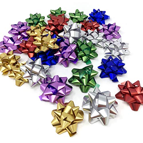 Allgala 30Pc Value Pack Christmas And Everyday Gift Wrapping Bows 6-Color Assorted #TOP23