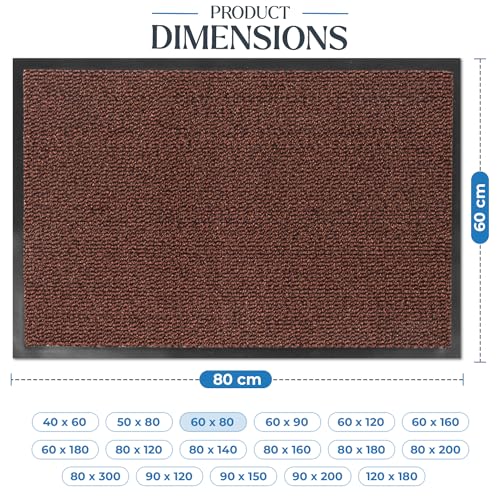 FB FunkyBuys Washable Door Mats Indoor & Outdoor, Non-Slippery Heavy Duty Doormats Indoor, Highly Absorptive Rubber Door Mat - Image 3