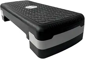 Step Ajustável para Exercícios Funcionais – Plataforma Antiderrapante, 2 Níveis (12 cm / 15 cm), 70 × 30 cm, Polietileno