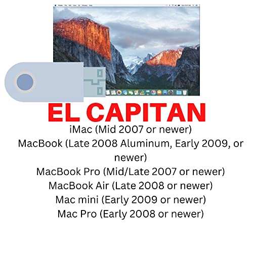 6-In-1 Usb Installer For Macos. El Capitan High Sierra Mojave Catalina Big Sur And Monterey #TOP1