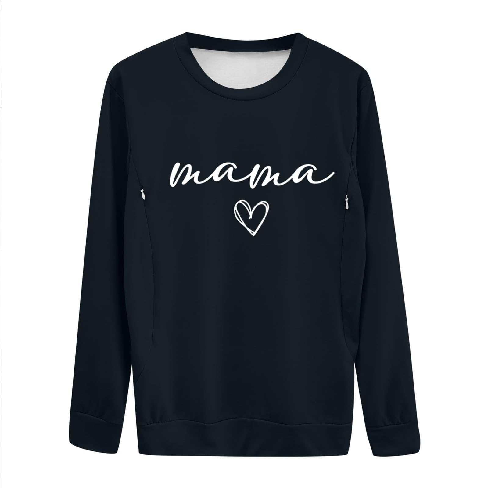 Générique Sweat-Shirt d'allaitement décontracté pour Femmes, Confortable, avec Fermeture éclair, Hauts Pull d'allaitement, Pull de Maman