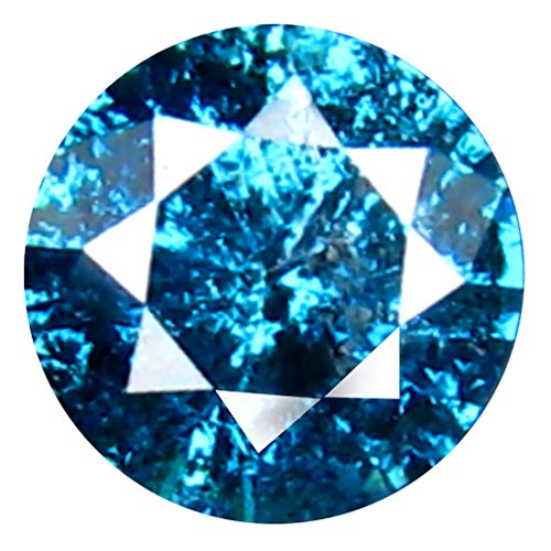 Diamant bleu vif pour personnaliser vos bijoux en or de 0,32 carat naturel AAA