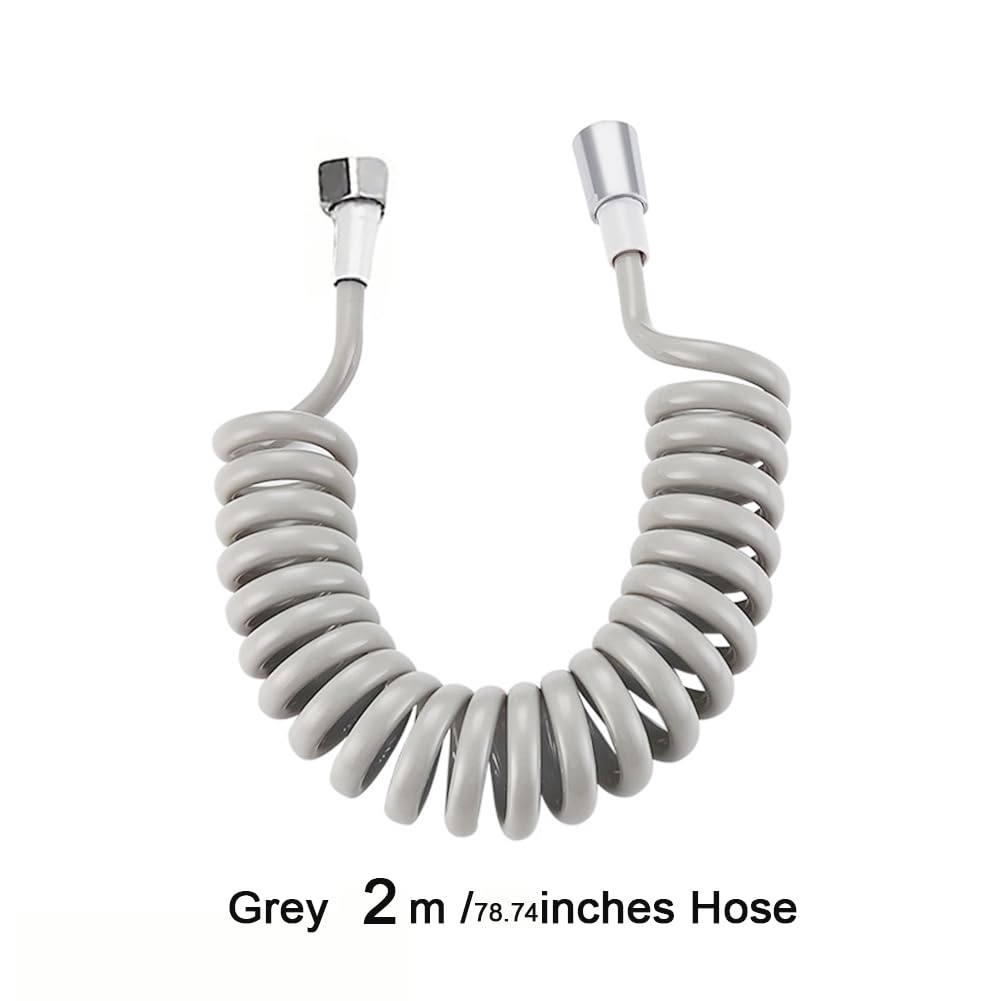 Toilet Bidet Sprayer Hose Kit with Hanger Spray Bidet Attachment Water Pressure Control Adjustable Stainless Steel Diaper Bidet — view 4