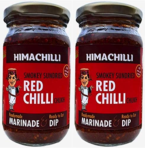 HIMACHILLI Traditional - Red Chilli Chukh - Pack of 2, (Each Bottle 200gm)