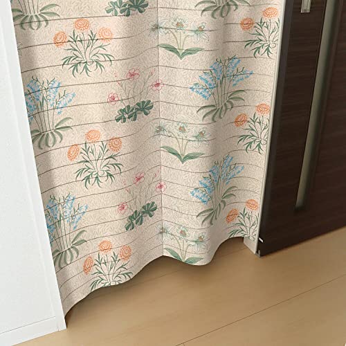 マルチスクリーン カーテン おしゃれ モダン ウィリアムモリス タペストリー 間仕切り 幅88×丈200cm 百合 97458