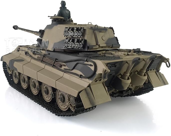 TOUCAN RC HOBBY 1/16 Henglong FPV 7.0 Customized King Tiger RTR RC Tank 3888A Barrel Recoil FPV