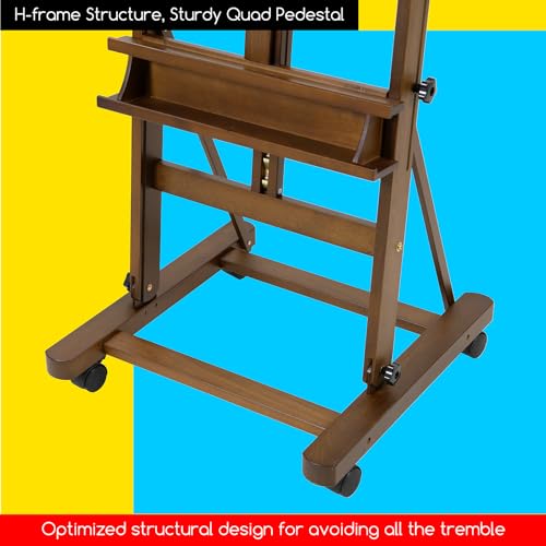 Image of MEEDEN Adjustable H Frame Art Easel: Easel Stand for Painting and Display
