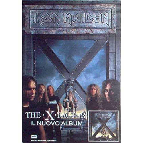 Poster Iron Maiden The X Factor original pour décorer votre studio ou salon de rockeur